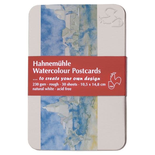 Hahnemuhle Watercolour Postcards in a Tin Pack of 30