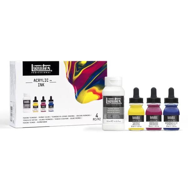 Liquitex Professional Acrylic Ink Pouring Technique Primary Colours Set