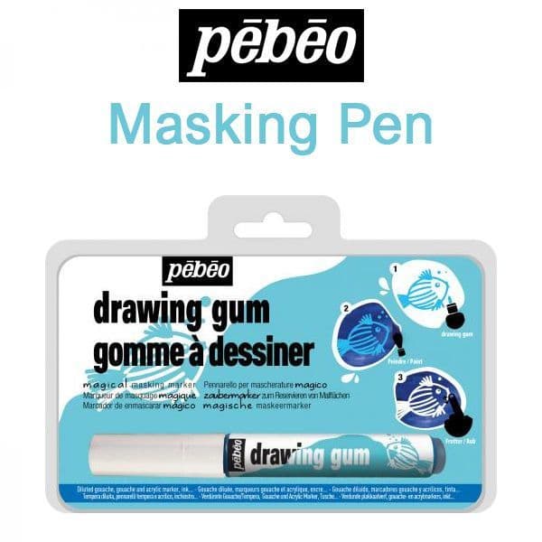 Pebeo Latex Free Masking Fluid 4mm Drawing Gum Pen