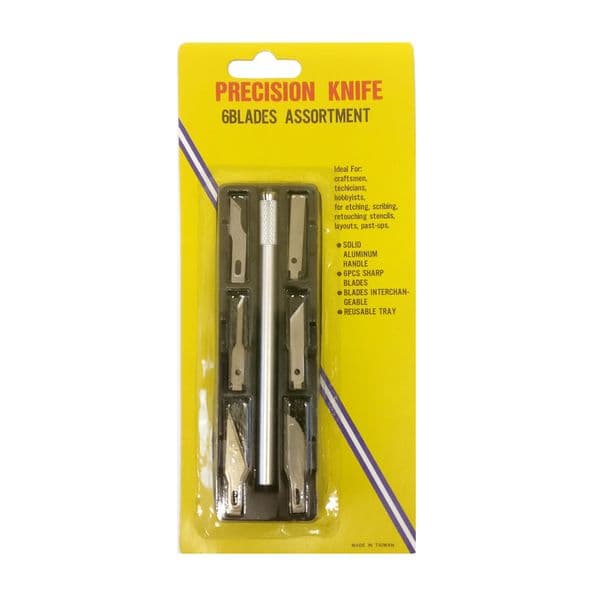 Precision Craft Knife 6 Blades Set