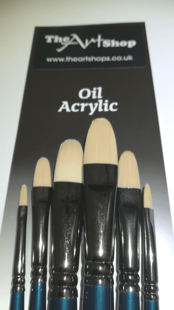 Pro Arte MasterTouch Reflex FILBERT Oil/Acrylic Brush Pack