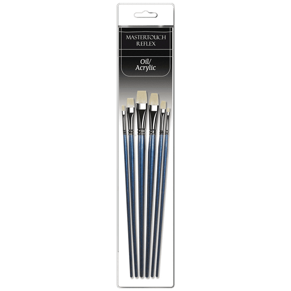 Pro Arte MasterTouch Reflex FLAT Oil/Acrylic Brush Pack