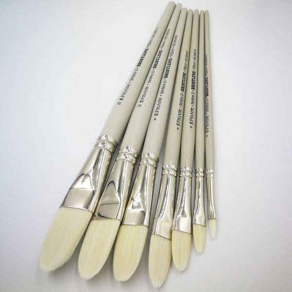 Pro Arte Series D Bristlene Oil Brushes, Filbert