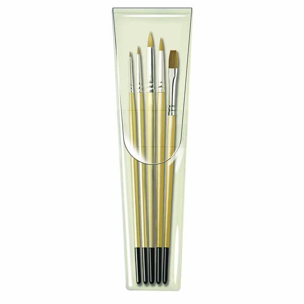 Pro Arte Series Prolene Synthetic Fine Detail Brush Pack W4