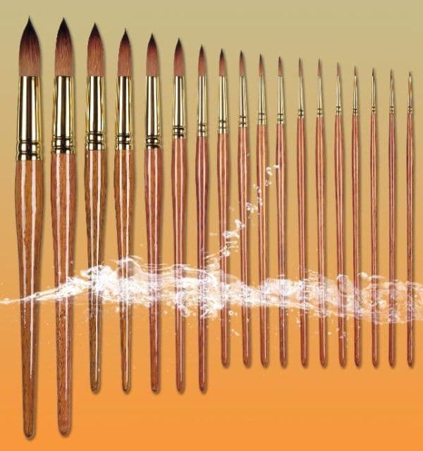 Pro Arte Watercolour Paint Brushes Prolene Plus Series 007: Round