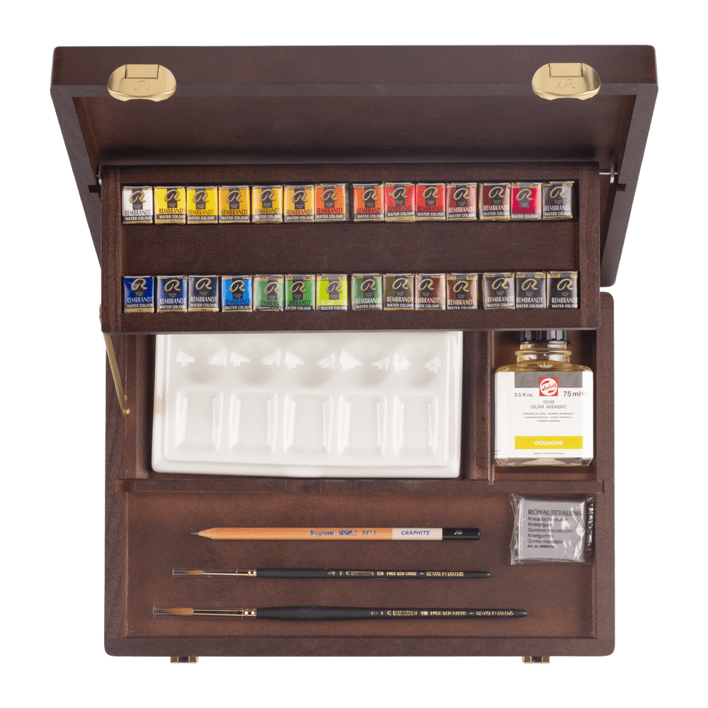 Rembrandt Professional Watercolor Wooden Box Set