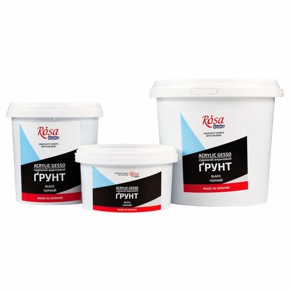 Rosa Studio Black Acrylic Gesso
