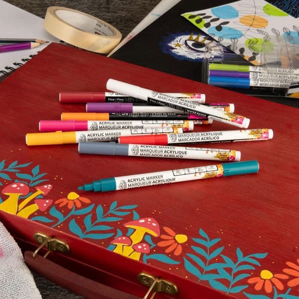 Royal & Langnickel 1.2mm  Fine Acrylic Jewel Paint Marker  12 Set