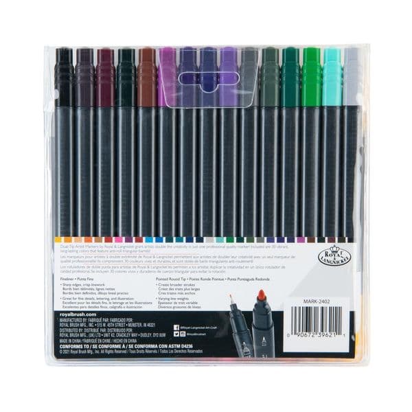 Royal & Langnickel Dual-Tip Artist Markers 30 Set