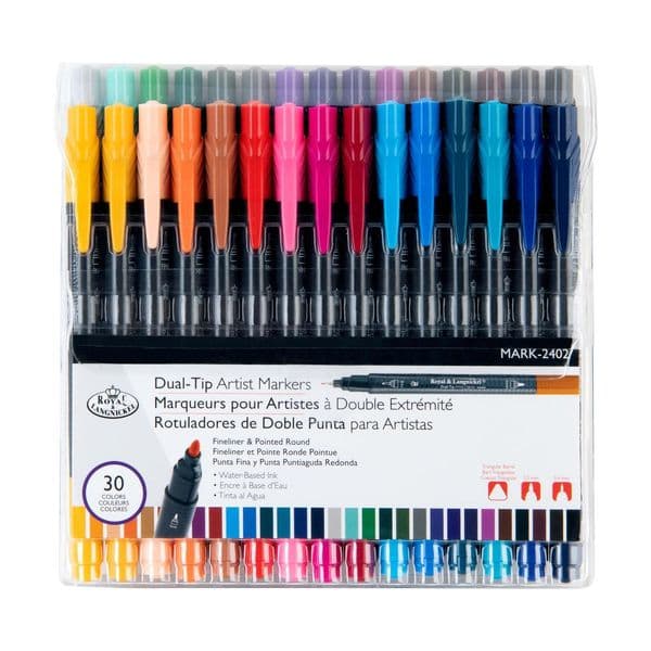 Royal & Langnickel Dual-Tip Artist Markers 30 Set