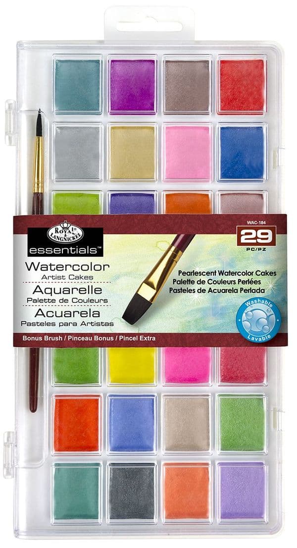 Royal & Langnickel Watercolour Pearlescent Cake Set