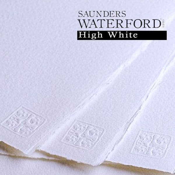 Saunders Waterford Watercolour Paper HIGH WHITE Packs 140lb (300gsm) Rough Surface