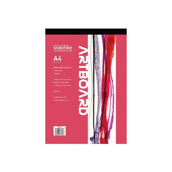 Seawhite  Art Board Pad 10 sheets 220gsm all-media faced boards