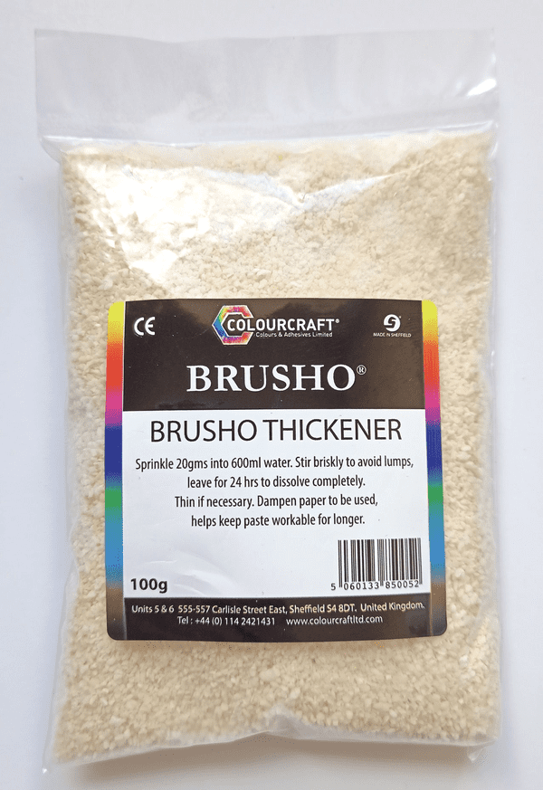 Thickener for use with Brusho Colours