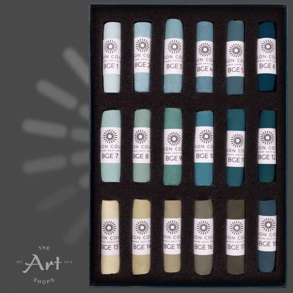 Unison Artists' Soft Pastels Blue Green Earth 1-18