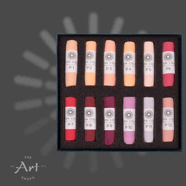 Unison Artists' Soft Pastels Portrait Colours 1-12