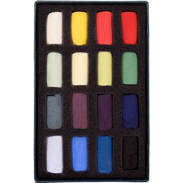 Unison Artists' Soft Pastels - Starter Set of 16 Half Stick Colours