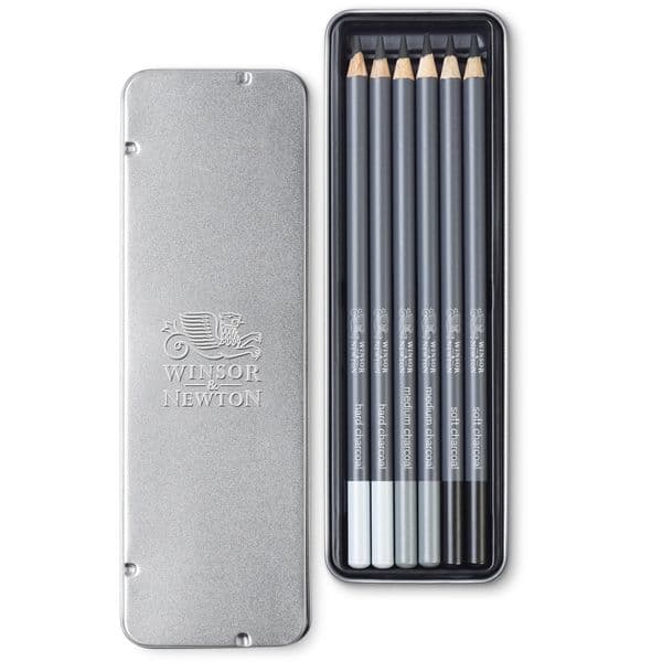 Winsor and Newton Charcoal Pencil Set of 6