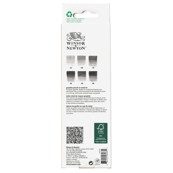 Winsor and Newton Studio Collection Graphite Pencil Set of 6