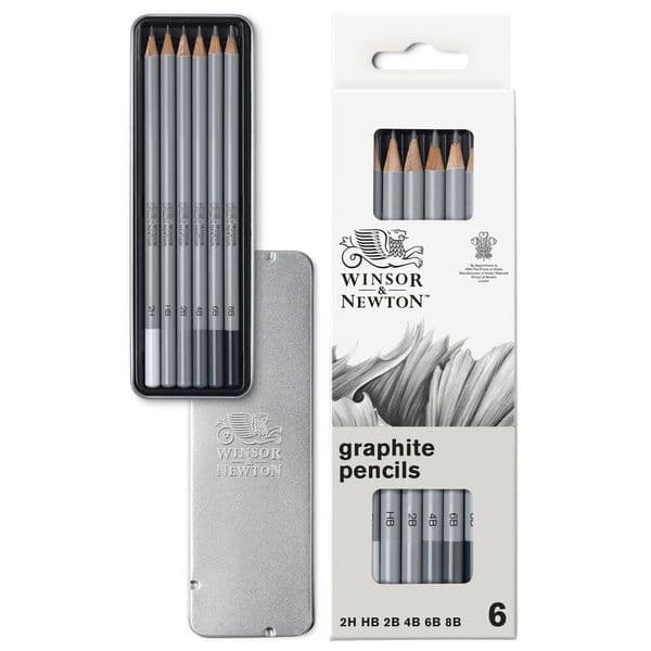 Winsor and Newton Studio Collection Graphite Pencil Set of 6