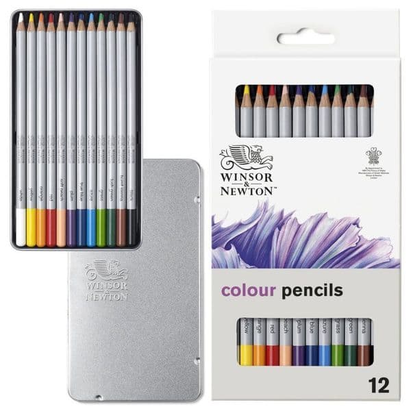 Winsor and Newton Studio Coloured Pencil 12 Set