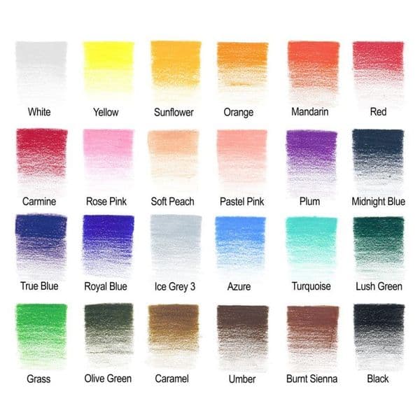 Winsor and Newton Studio Coloured Pencil 24 Set