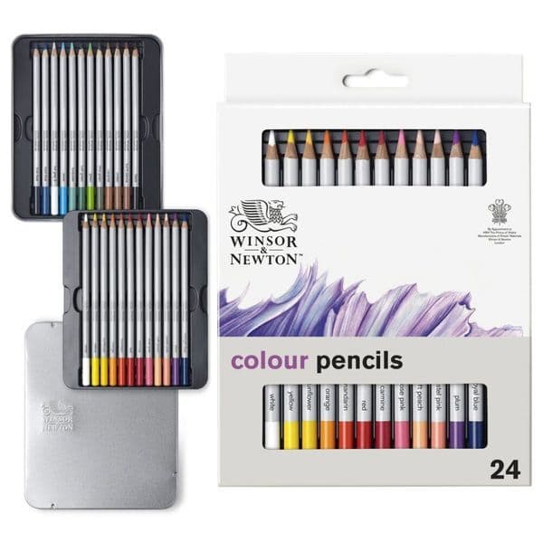 Winsor and Newton Studio Coloured Pencil 24 Set
