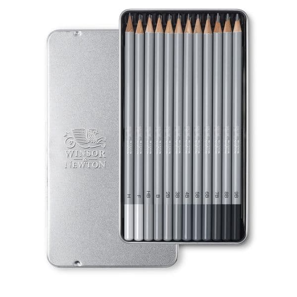 Winsor and Newton Studio Soft Graphite Pencil 12 Set