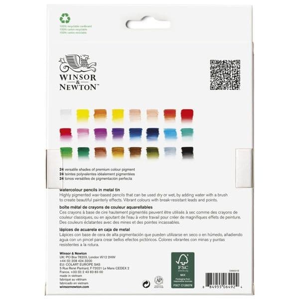 Winsor and Newton Studio Watercolour Pencil 24 Set