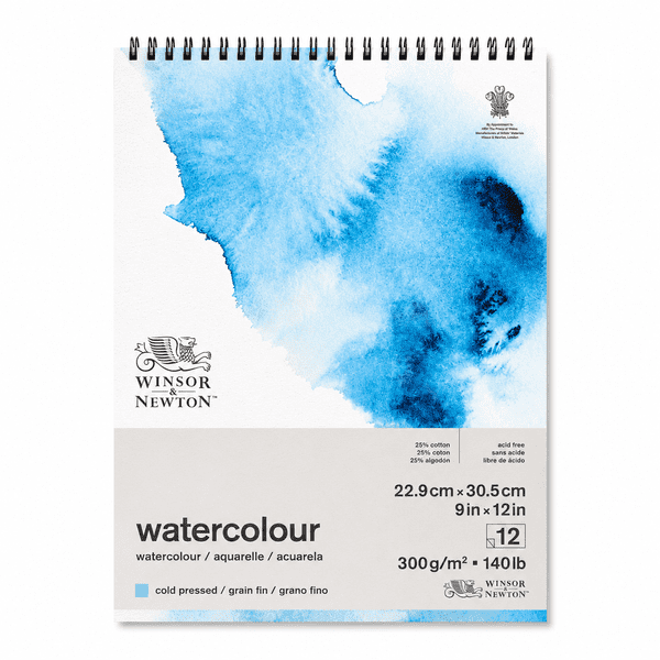 Winsor and Newton Watercolour Cold Pressed Spiral Pad 300gsm