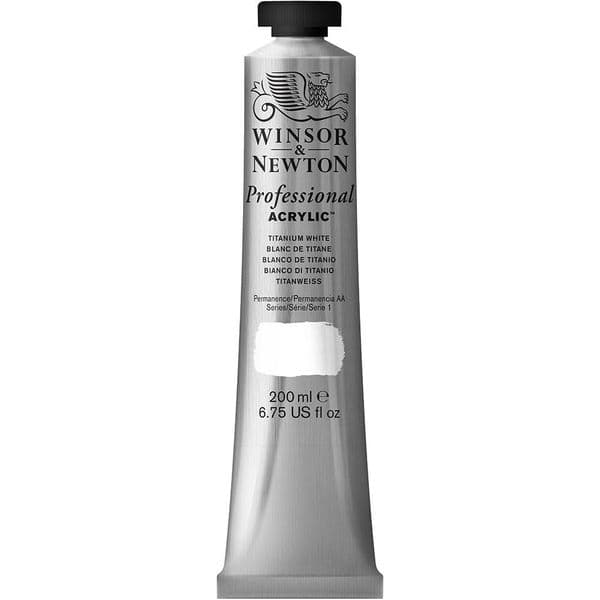 Winsor & Newton Artists' Acrylic 200ml Titanium White