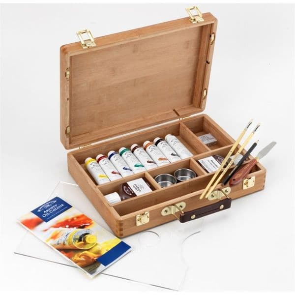 Winsor & Newton Artists' Oil Paint Bamboo Box Set