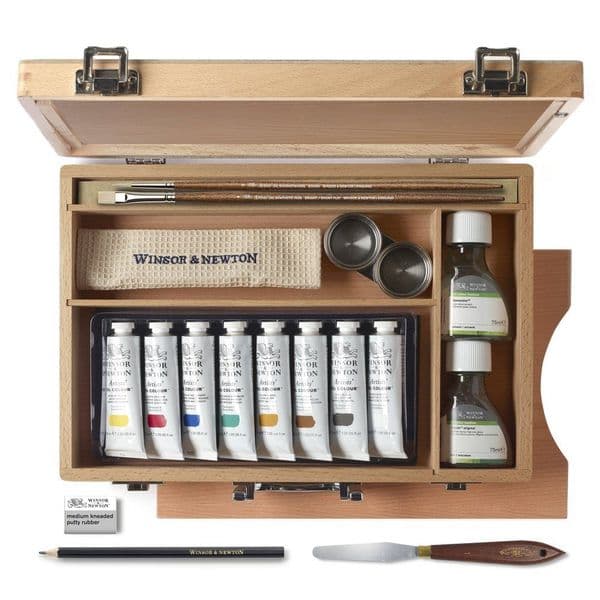 Winsor & Newton Artists' Oil Paint Bamboo Box Set