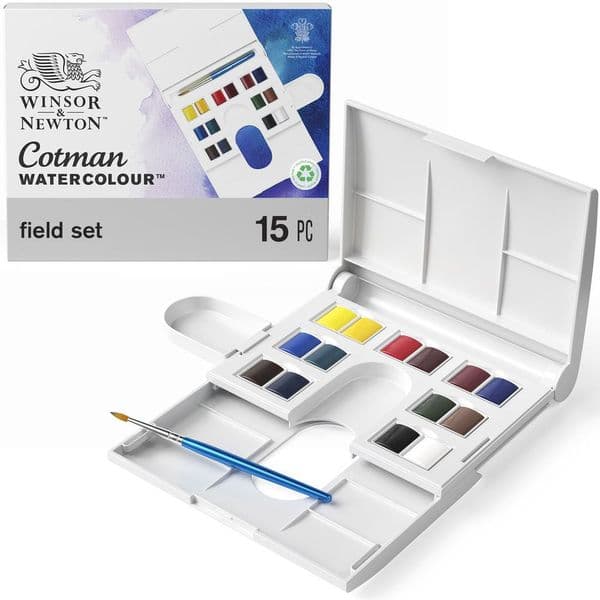 Winsor & Newton Cotman Watercolour Compact  Field Set