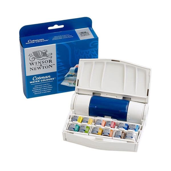 Winsor & Newton Cotman Watercolour Field Plus Travel set