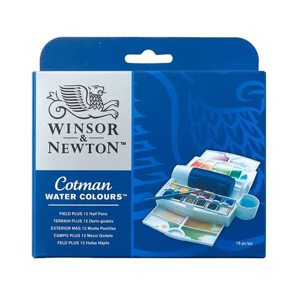 Winsor & Newton Cotman Watercolour Field Plus Travel set