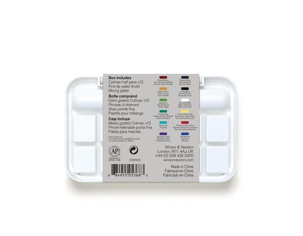 Winsor & Newton Cotman Watercolour Half Pan  Brush Pen Set