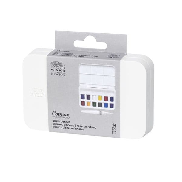 Winsor & Newton Cotman Watercolour Half Pan  Brush Pen Set