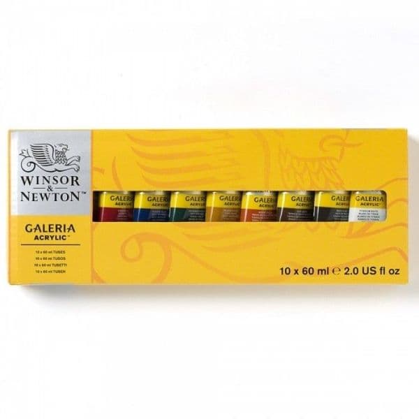 Winsor & Newton Galeria Acrylic Tube 60ml Set of 10