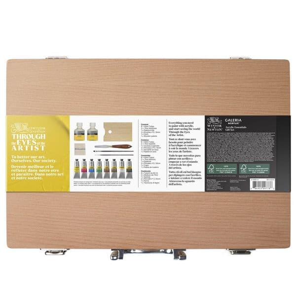 Winsor & Newton Galeria Acrylic Wooden Box Set