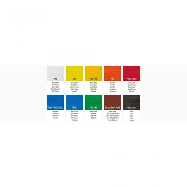 Winsor & Newton Gouache Set of 10 x 12ml Tubes