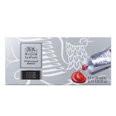Winsor & Newton Professional Acrylic Tube 20ml Set of 12