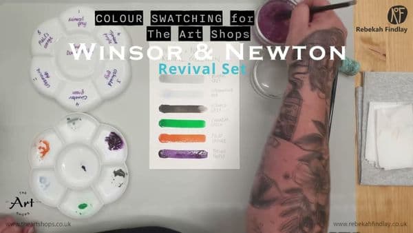 Winsor & Newton : Professional Watercolour : Half Pan : Revival Collection : Set of 8