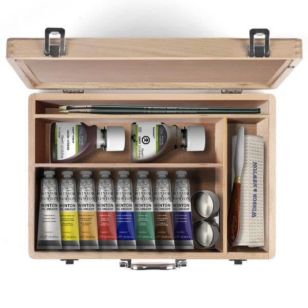 Winsor & Newton Winton Oil Paint Wooden Box Set