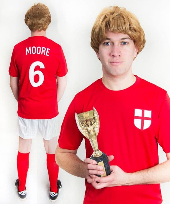 Bobby Moore 1966 England Funny Football Fancy Dress Costume