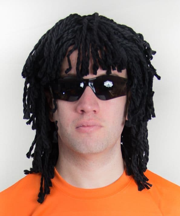 Edgar Davids Holland Dreadlock Wig & Glases Football Fancy Dress