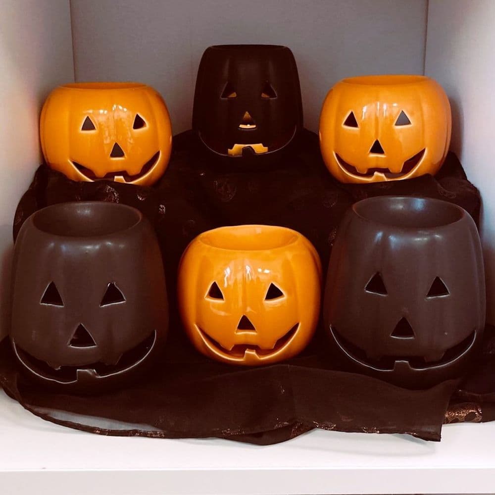 The Scenty Shop, Ceramic Halloween Pumpkin Wax Melt Candle Burner