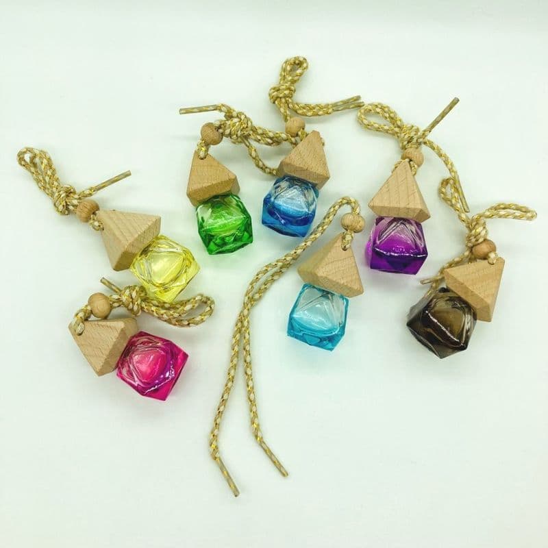 Scented Hanging Car Air Freshener, Mini Diffuser Bottles