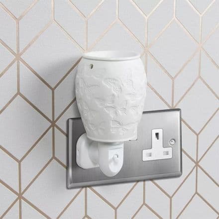 White Butterfly Plug In Wax Melt Burner