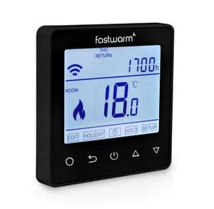 Fastwarm Smart WiFi 2.0 Thermostat - BLACK (16amp)